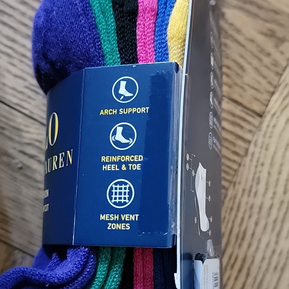 Polo by Ralph Lauren/Low-Cut Cushion Socks - 6 pairs - Picture 4 of 8